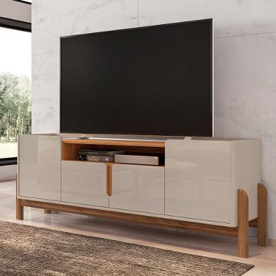 Rack para TV Sue 60 Polegadas 170CM MDF Off White Cedro Casa D Móveis