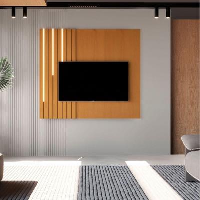 Painel para TV Lago Serena 58 Polegadas 140CM MDF Nature Bechara Móveis