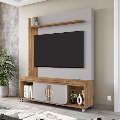 Home para TV TH SHOP 65 Polegadas 160CM MDP Cinamomo Off White Bechara Móveis