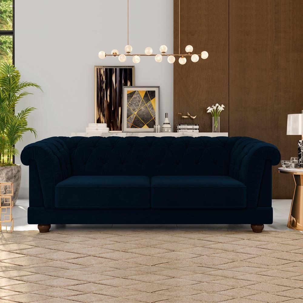 Sofa 2 Lugares 190 Cm Ponteio Veludo Sl 948 Moll Sl 948 - 2