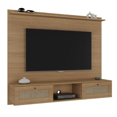 Painel para TV Vertice 72 Polegadas MDF MDP com Porta Basculante Marrom Artely