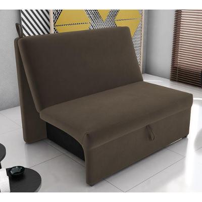 Sofá Cama Villa do Cedro 2 Lugares Cappuccino Suede Matrix