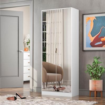Sapateira Multiuso Brisa 2 Portas 6 Prateleiras 71CM Branco Demóbile