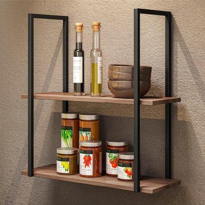 Prateleira Kit Prateleiras Industriais Decorativas Emma Retangular MDF com Kit