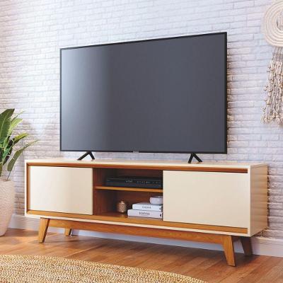 Bancada para TV Enzo 70 Polegadas 164CM MDP Cinamomo Off White Casah