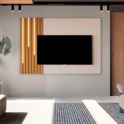Painel para TV Yara 70 Polegadas 180CM MDF Off White Bechara Móveis