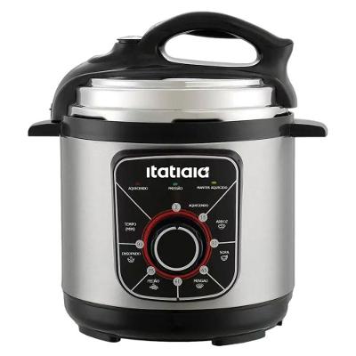 Panela de Pressão Elétrica de Pressão Itatiaia Essencial 3L 700W Inox com Preto 110V