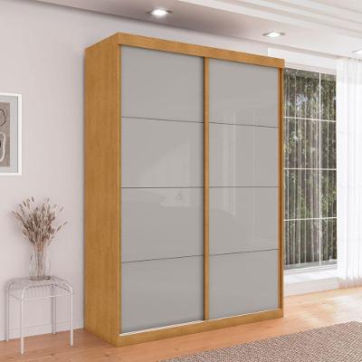 Guarda Roupa Solteiro Villa do Cedro 2 Portas Correr 3 Gavetas Naturalle-Off White Framar