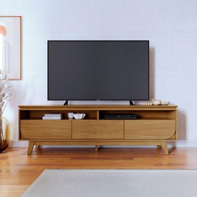 Rack para TV Dante 75 Polegadas 200CM MDP com Gavetas Cumaru Casah