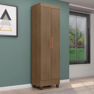 Armário Multiuso Atlas 2 Portas 3 Prateleiras MDP 50CM Carvalho Casah