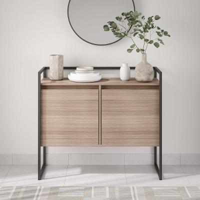 Buffet Taos Industrial 2 Portas MDP 100,9CM Montana Casah Marrom