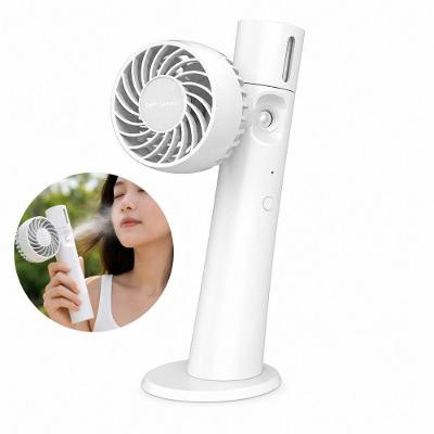 Ventilador Portátil Recarregável USB com Spray de Água Yeet Branco 2 Velocidades