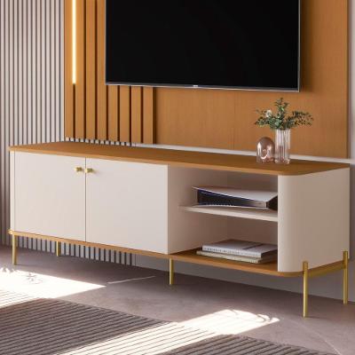 Rack para TV Rack Bruma Nobre 58 Polegadas 143CM MDF Off White Nature