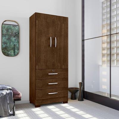 Guarda Roupa Solteiro Theo 2 Portas 3 Gavetas Malbec Framar