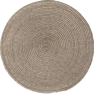 Kit 2 Americano Requinte Liso Para Mesa Redondo 38cm Taupe