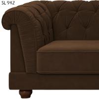 Sofa 3 Lugares 220 Cm Ponteio Veludo Sl 942 Moll Sl 942 - 5