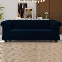 Sofa 3 Lugares 220 Cm Ponteio Veludo Sl 948 Moll Sl 948 - 15