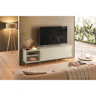 Bancada Maré para TV 60" 189,5CM MDP Cumaru e Opala Madetec Móveis