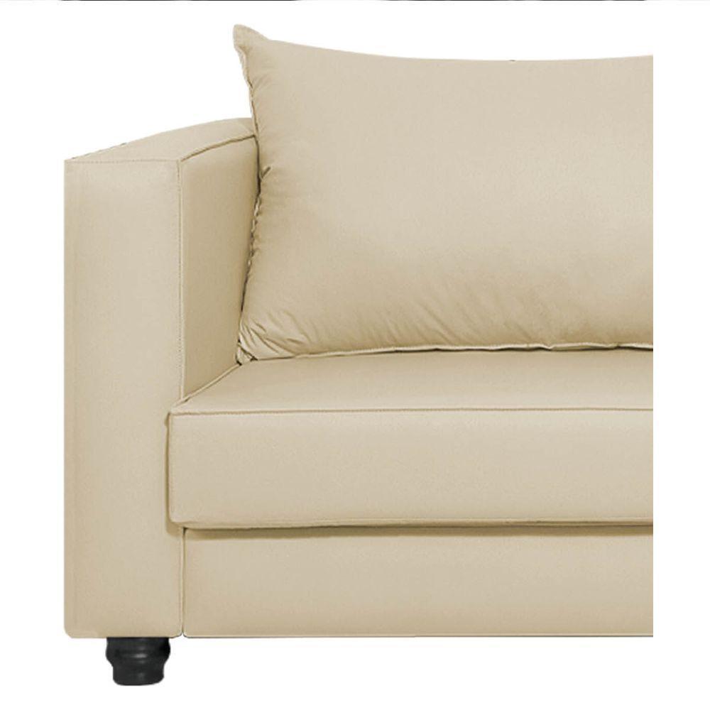 Sofá 2 Lugares Lisboa Suede Bege - 2