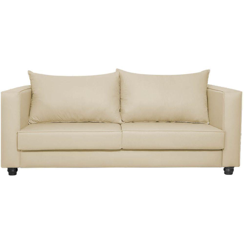 Sofá 2 Lugares Lisboa Suede Bege - 6