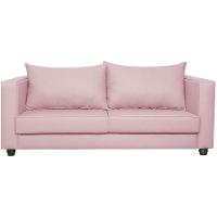 Sofá 2 Lugares Lisboa Suede Rosa Bebê - 6