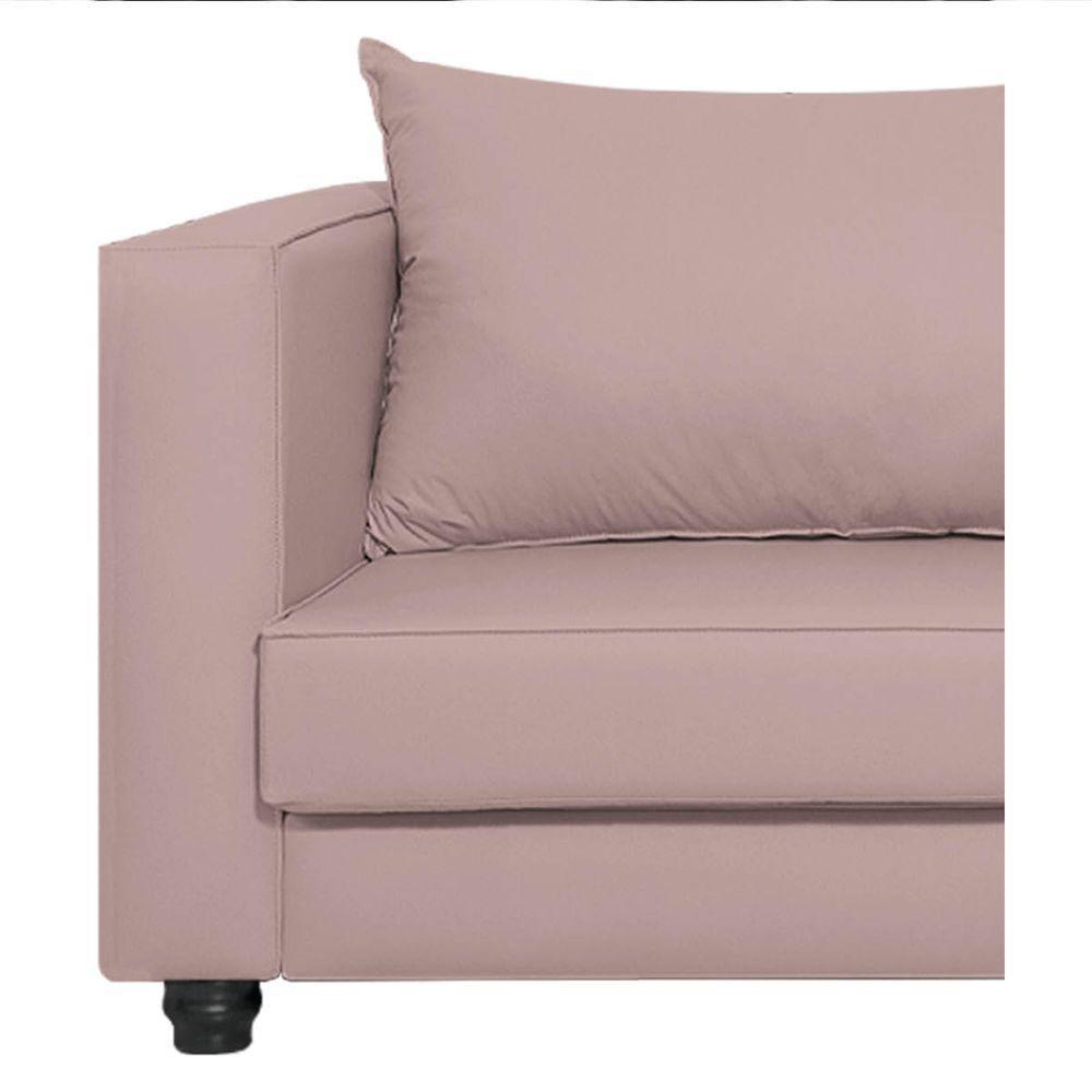 Sofá 2 Lugares Lisboa Linho Rosê - 2