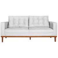 Sofá 2 Lugares Dubai Suede Branco - 6