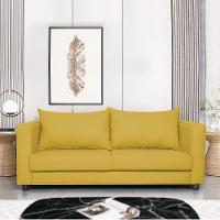 Sofá 2 Lugares Lisboa Suede Amarelo - 6