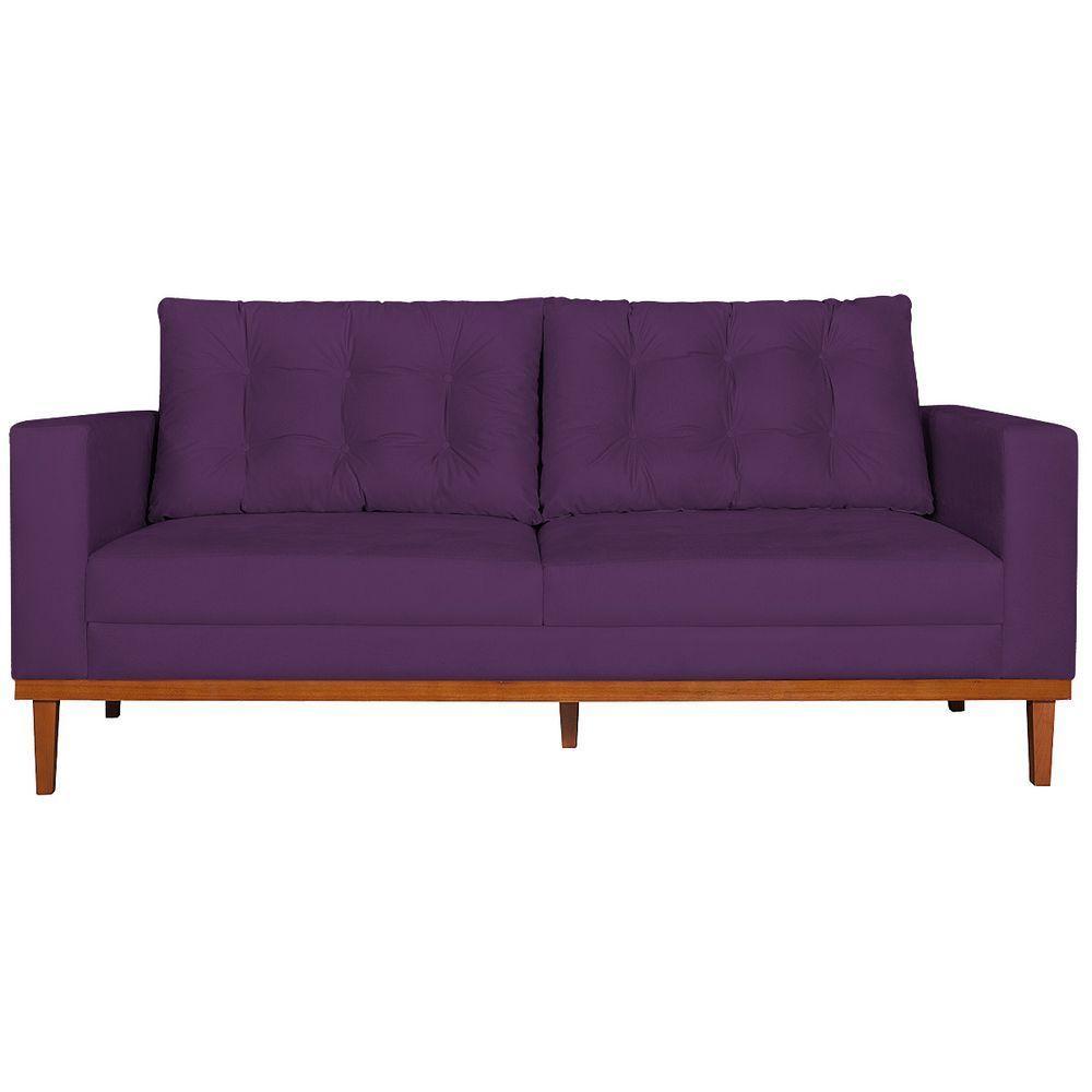 Sofá 2 Lugares Dubai Suede Roxo - 6