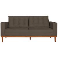 Sofá 2 Lugares Dubai Suede Marrom - 6