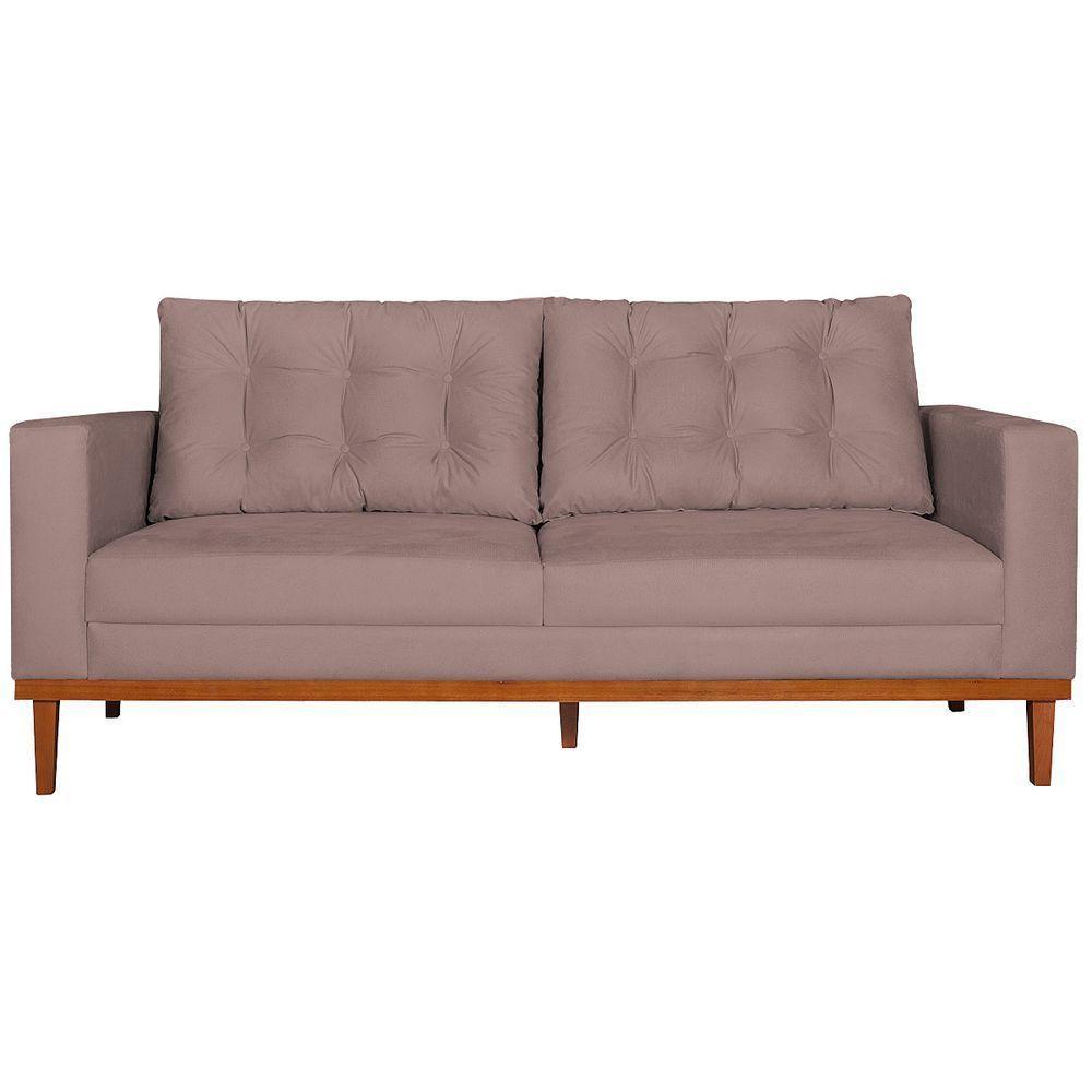 Sofá 2 Lugares Dubai Linho Rosê - 7