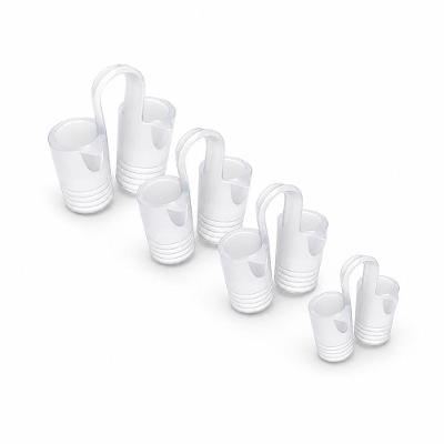 Kit Com 4 Unidades Clip Nasal Silicone Anti Ronco - Dilatador Nasal