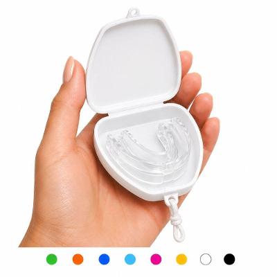 Placa Bucal Oral Draik Stop Snoring Anti Ronco e Bruxismo com Case e Silicone Flexível Branco