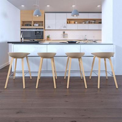 Banqueta para Área Gourmet 83cm Estrutura Aço Fendi 4 Unidades Fratini
