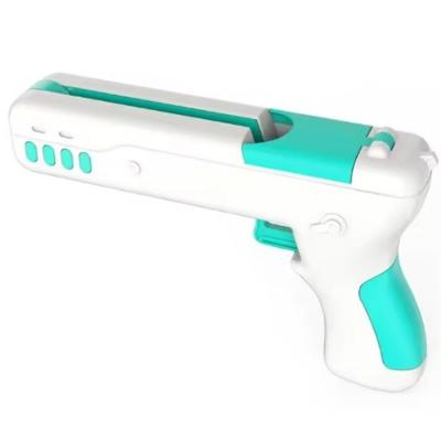Brinquedo Interativo para Gato Yeet Pistola Bolinha e Pena 2 em 1 Preto