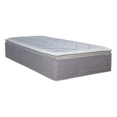 Colchão Solteiro Molas Ensacadas Vision D45 Pillow Top Americano Grafite Bom Pastor