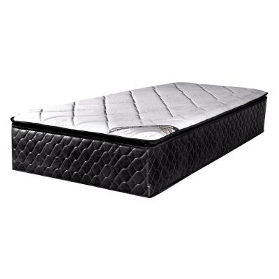 Colchão Solteiro Molas Ensacadas Vougue Pillow Top Americano Preto Bom Pastor Móveis