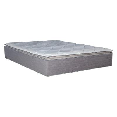Colchão Casal Molas Ensacadas Vision D45 Pillow Top Americano Grafite Bom Pastor Móveis