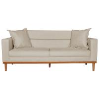 Sofá 2 Lugares Viena Suede Bege - 10