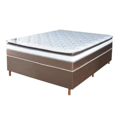 Colchão Casal Molas Ensacadas Divine D26 Pillow Top Americano Branco Bom Pastor Móveis