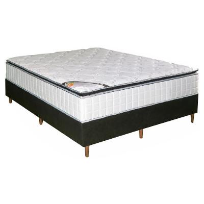 Colchão Casal Molas Ensacadas Miami D33 com Base Branco