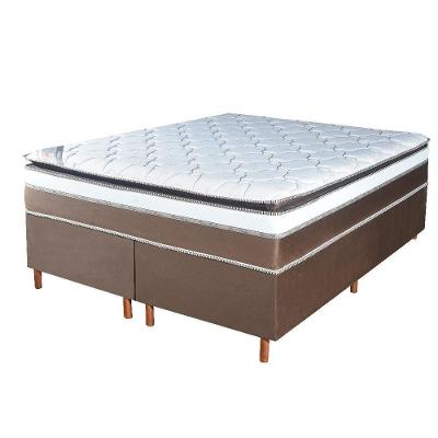 Colchão King Molas Ensacadas Divine D26 Pillow Top Branco Bom Pastor Móveis