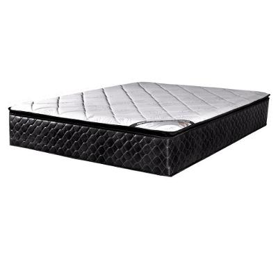 Colchão Casal Molas Ensacadas Vougue Pillow Top Preto Bom Pastor