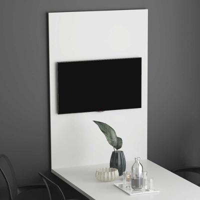 Painel para TV Sala de Reunião 32 Polegadas 90CM Branco Tecno Mobili