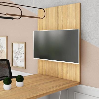 Painel para TV F5 Office 40 Polegadas 90CM MDP com Passa Cabos Macadâmia