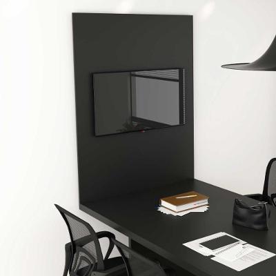 Painel para TV 40 Polegadas 100CM MDP Escritório Sala Reunião Preto