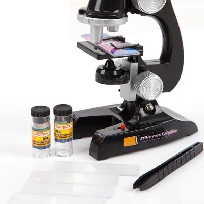 Microscópio C2119 de Mesa e Laboratório Ampliação 100X 200X 450X LED Educativo Branco Yeet
