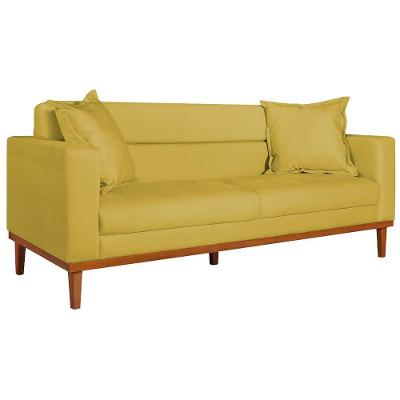 Sofá 2 Lugares Viena Suede Amarelo