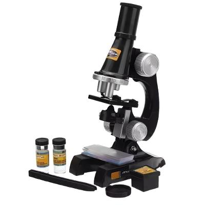 Microscópio Homyl C2119 Educativo Ampliação 100X 200X 450X com LED Branco Yeet