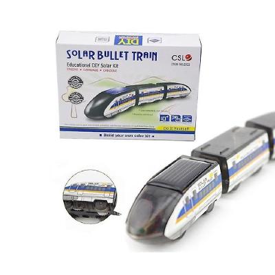 Kit Trem Trenzinho Brinquedo Energia Solar DIY Transparente Yeet
